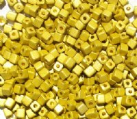50g 3x3mm Matte Gold Tiny Cubes